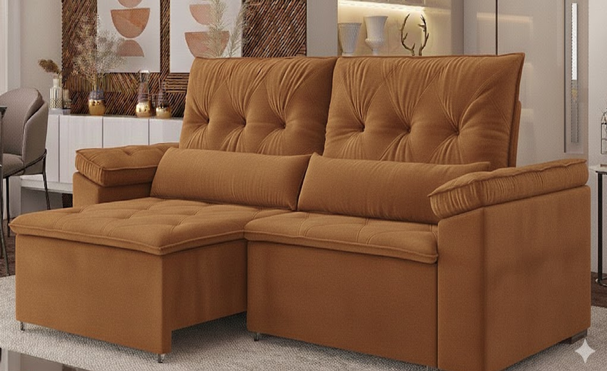 ESTOF. SORELLE VIVACE PILLOW 2,30M CANELA