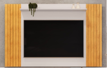 PAINEL DJ TREND EXTENSIVEL 136-160 CEDRO/BALI
